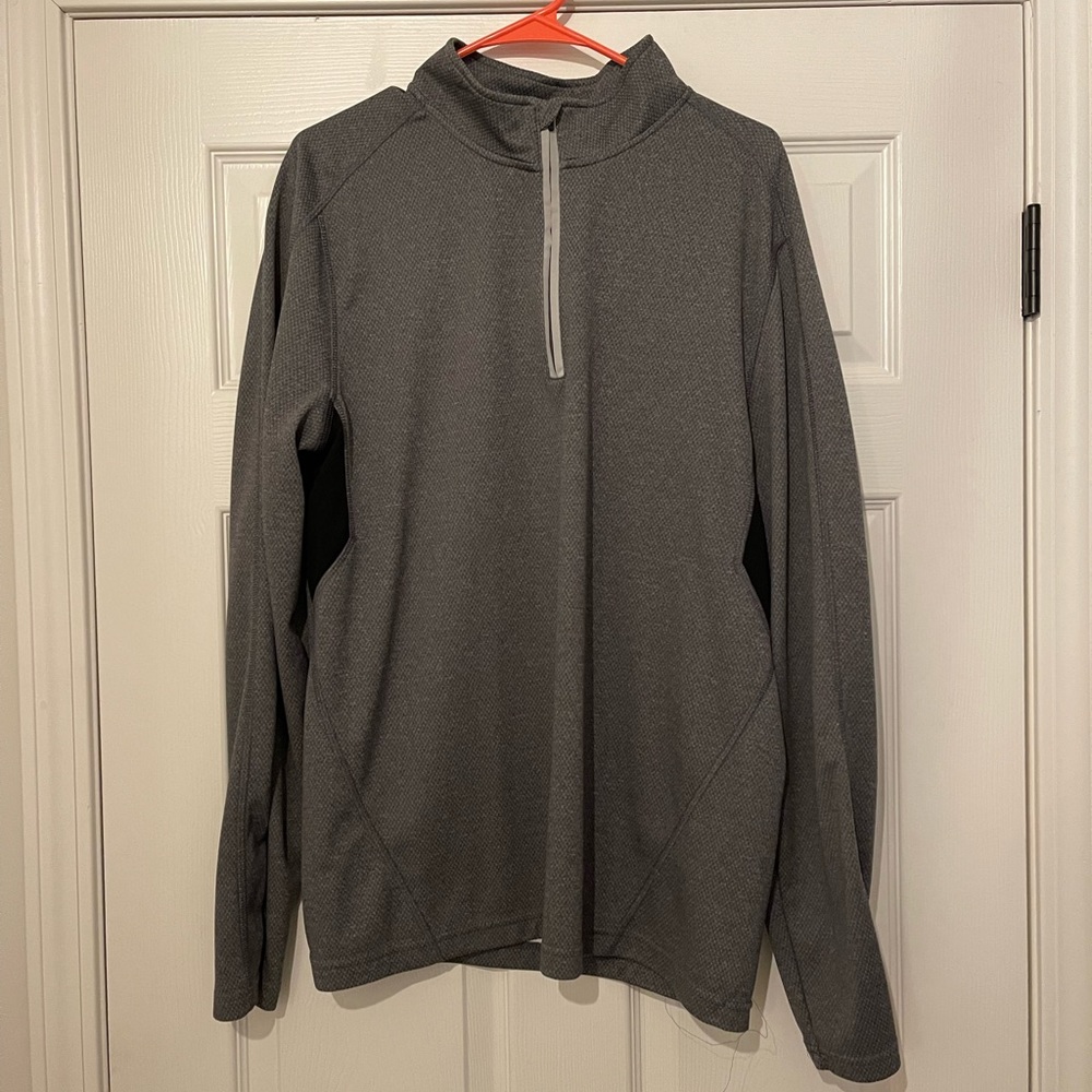 Mens XL Tek Gear 1/4 zip up long sleeve shirt